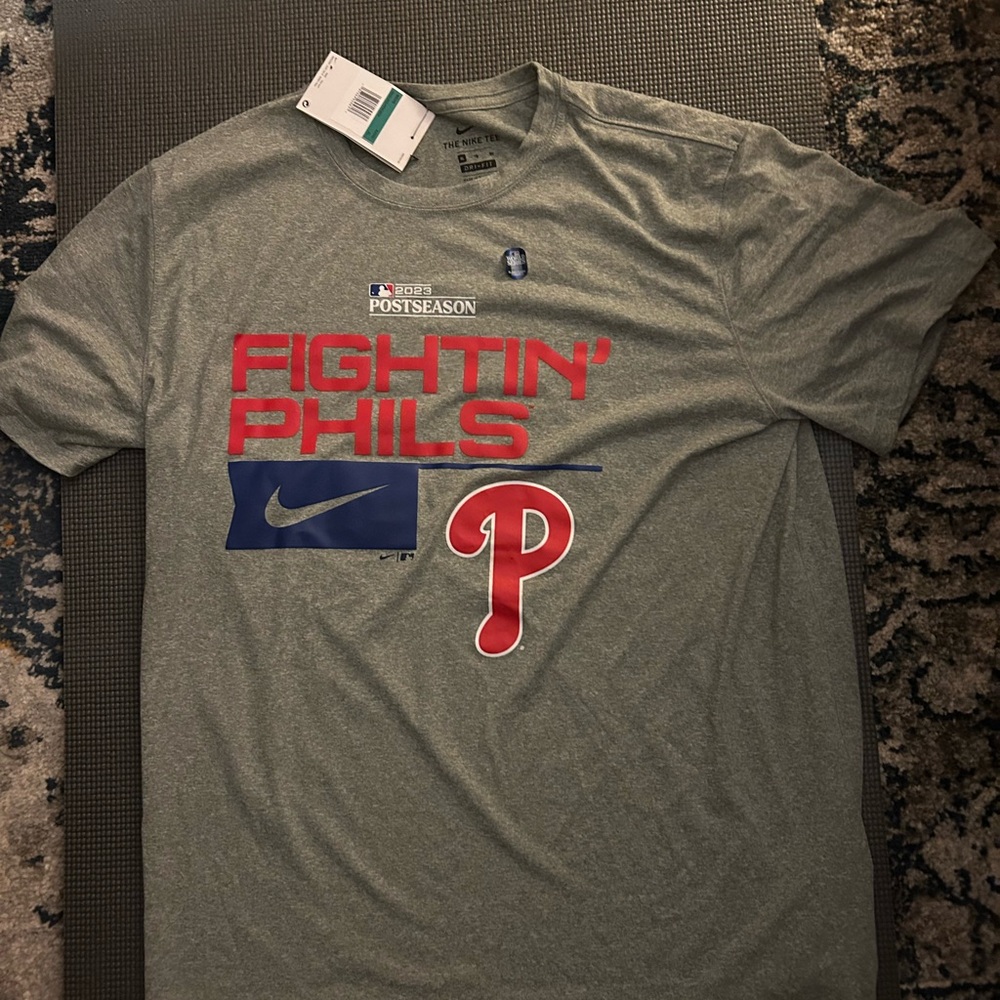Nike Gray Fightin' Phils T-Shirt